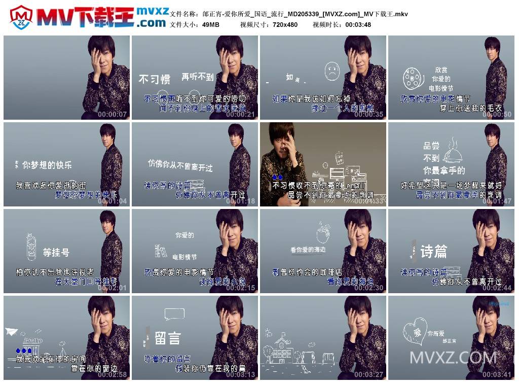 邰正宵-爱你所爱_国语_流行_MD205339